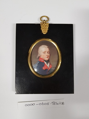 0000-0605-TEK a.jpg; 0000-0605-TEK/OB; Miniatuurportret van Pieter Arnout Twent; waterverf